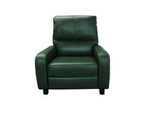 Poltrona Reclinável de Couro Doral com Mecanismo Way - Green Bicolor - Mempra
