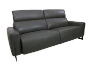 Sofá Reclinável Elétrico de Couro Legend - Graphite - Mempra
