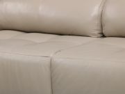 Sofá Retrátil e Reclinável de Couro Atami - Taupe - Mempra