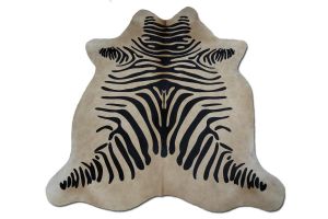 Tapete de Couro Pele Zebra Estampada